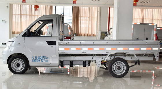 1-2 caminhão elétrico de Ton Loading Capacity EV com cerca Cargo Box