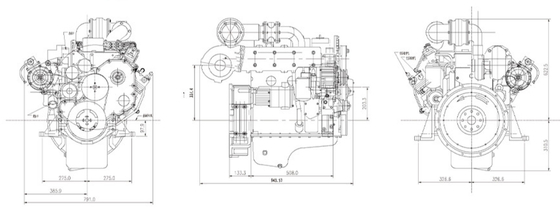 Motor diesel do trilho comum do motor 70KW/95hp de Pump Explosion Proof do mecânico