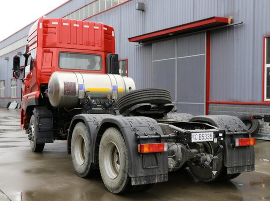 420HP Cng resistente transporta a emissão do caminhão Eur.IV do trator 6x4