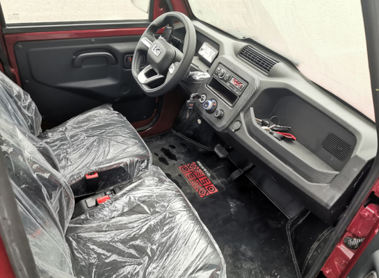 Camionete de baixa velocidade 4KW de Kaiyun Ev com a cabine dobro dos assentos da fileira 4