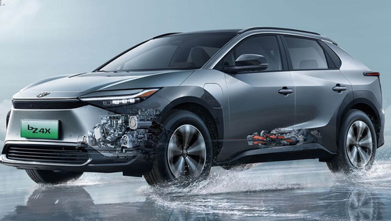 Modelo 2023 do driving range de Suv EV China Toyota BZ4X 400KM dos carros elétricos de Toyota Bz4x